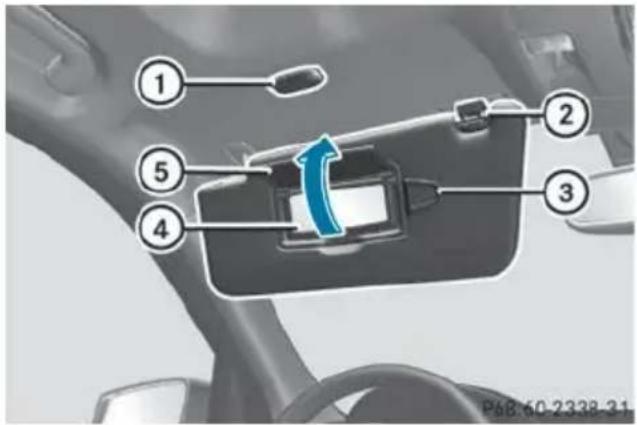 Mercedes-Benz GL (2014) - Cup holder in the rear seat armrest - 2