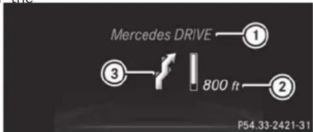 Mercedes-Benz GL (2014) - Route guidance active - 2