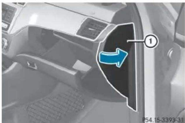 Mercedes-Benz GL (2014) - Dashboard fuse box - 1