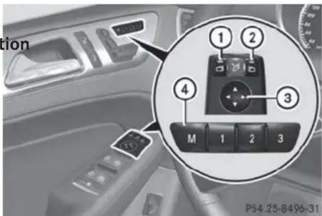 Mercedes-Benz GL (2014) - Automatic anti-glare mirrors - 2