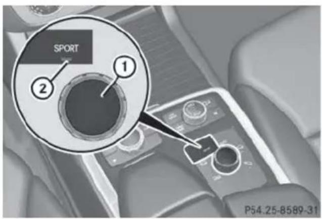 Mercedes-Benz GL (2014) - Switching on Active Lane Keeping Assi - 3