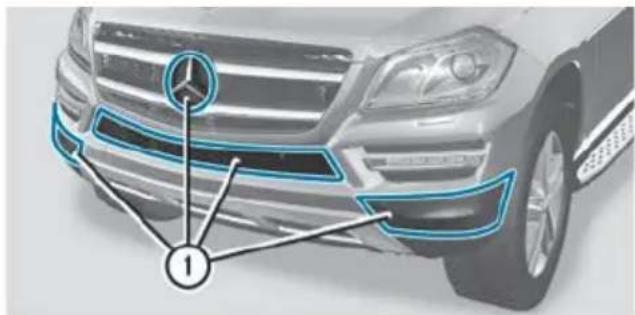 Mercedes-Benz GL (2014) - Cleaning the sensors - 1