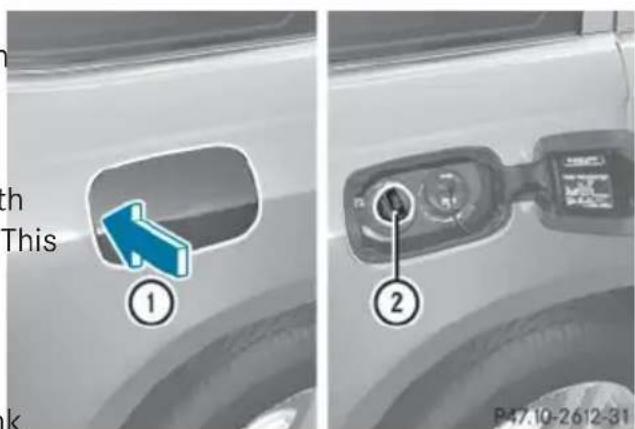 Mercedes-Benz GL (2014) - Important safety notes on the refilling procedure - 1
