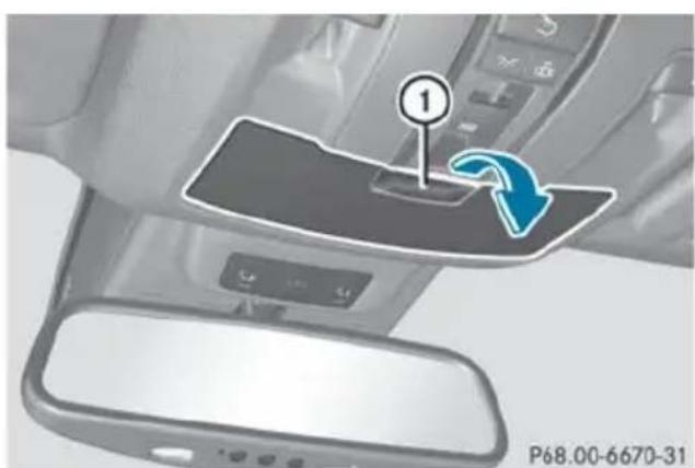 Mercedes-Benz GL (2014) - Eyeglasses compartment - 1