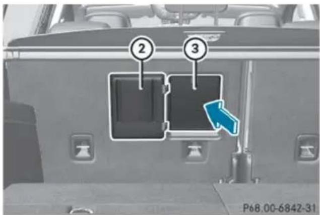 Mercedes-Benz GL (2014) - Through-loading facility in the rear - 2