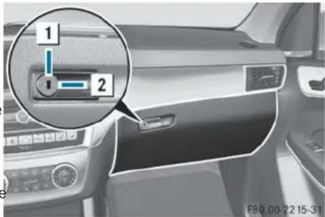 Mercedes-Benz GL (2014) - Glove box - 2