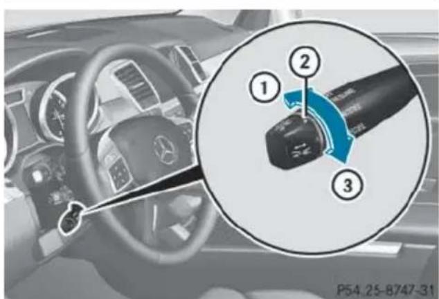 Mercedes-Benz GL (2014) - Setting the specified minimum distance deactivating DISTRONIC PLUS - 1