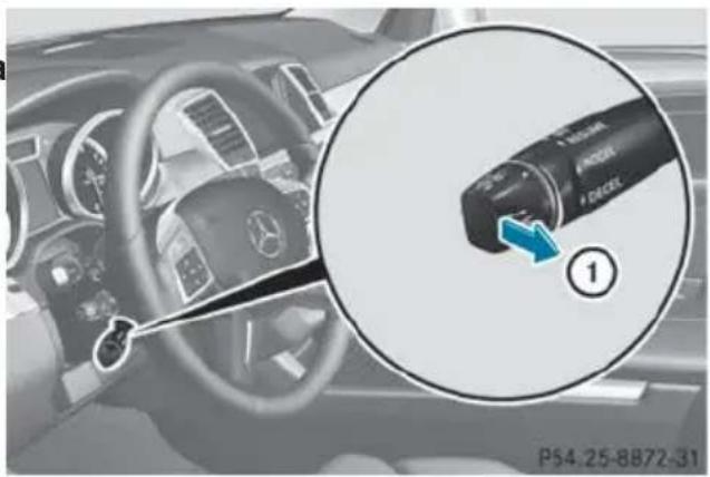 Mercedes-Benz GL (2014) - Storing, maintaining and calling up speed - 2