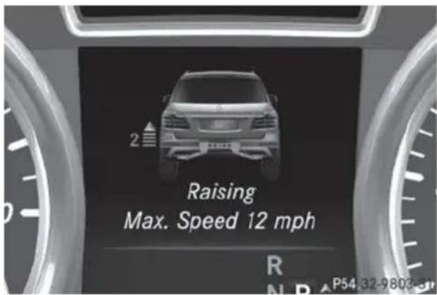 Mercedes-Benz GL (2014) - Raising the vehicle - 1