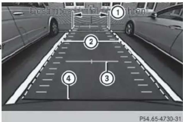 Mercedes-Benz GL (2014) - "Reverse parking" function - 1