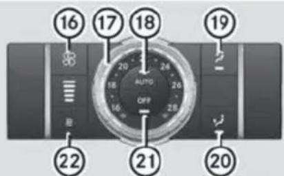 Mercedes-Benz GL (2014) - Rear control panel - 2