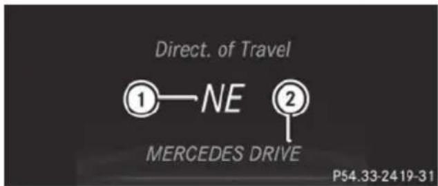 Mercedes-Benz GL (2014) - Displaying navigation instructions - 1