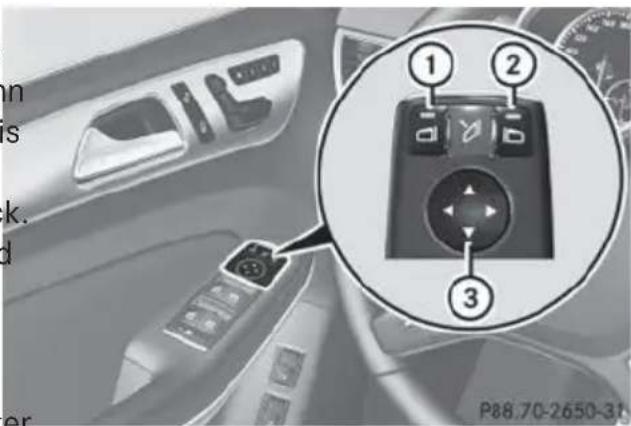 Mercedes-Benz GL (2014) - Crash-responsive EASY-EXIT feature - 1
