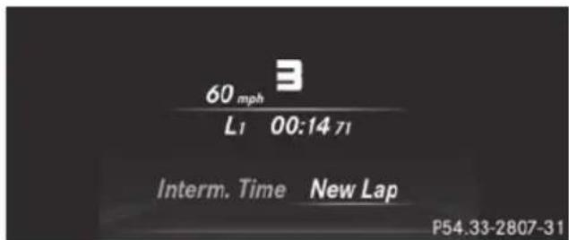 Mercedes-Benz GL (2014) - Displaying the intermediate time - 1