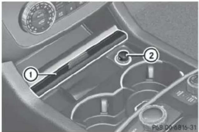 Mercedes-Benz GL (2014) - Rear-compartment ashtray - 2