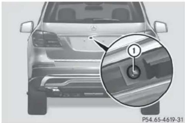 Mercedes-Benz GL (2014) - Cleaning the 360° camera - 1