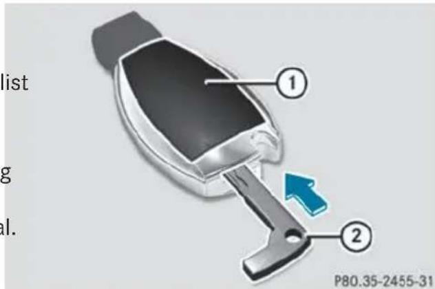 Mercedes-Benz GL (2014) - Replacing the battery - 1