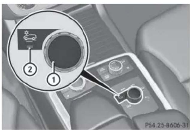 Mercedes-Benz GL (2014) - Switching on Active Lane Keeping Assi - 5