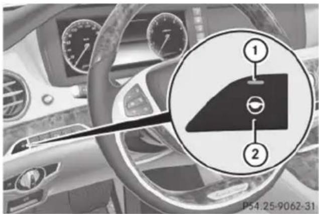 Mercedes-Benz S-Class - Deactivating Steering Assist - 1