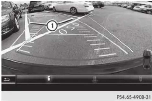 Mercedes-Benz S-Class - Reverse perpendicular parking with the steering wheel at an angle - 2
