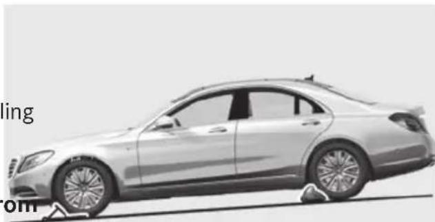 Mercedes-Benz S-Class - Securing the vehicle to prevent it from rolling away - 6