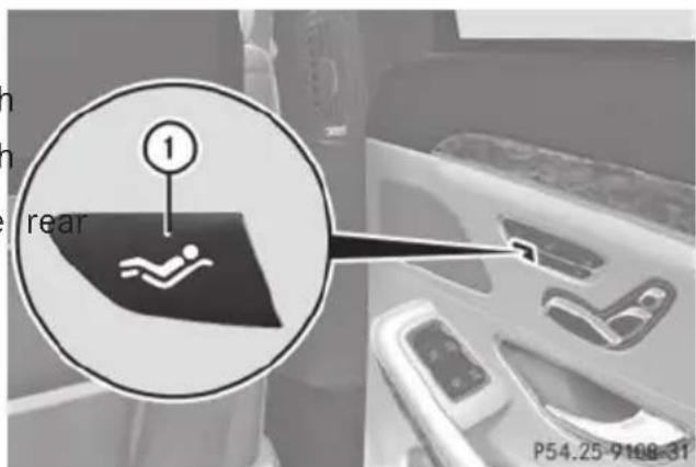 Mercedes-Benz S-Class - Setting the reclined position - 1