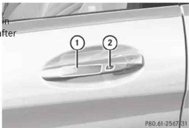 Mercedes-Benz S-Class - Locking/unlocking centrally - 1