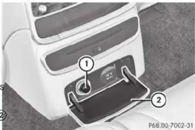 Mercedes-Benz S-Class - Vehicles with a rear bench seat or electrically adjustable rear seats - 2