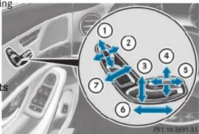 Mercedes-Benz S-Class - Vehicles with an EASY ADJUST luxury head restraint - 1