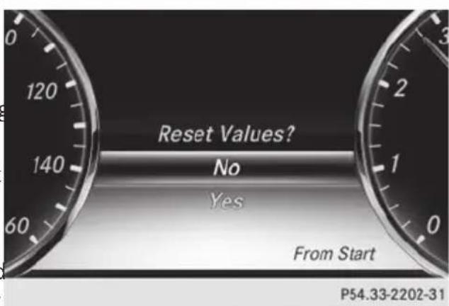 Mercedes-Benz S-Class - Displaying the range and current fuel consumption - 3