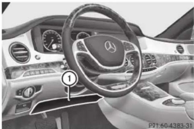 Mercedes-Benz S-Class - Driver's knee bag - 1