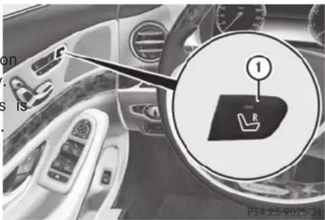 Mercedes-Benz S-Class - Adjusting the front-passenger seat - 1