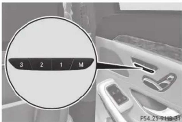 Mercedes-Benz S-Class - Vehicles without rear reclining seat - 1