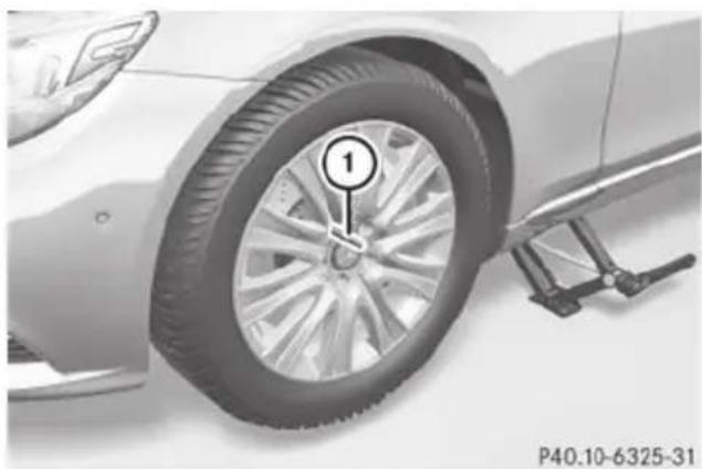 Mercedes-Benz S-Class - Vehicles with aluminum hub caps: - 6