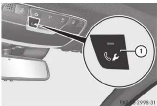Mercedes-Benz S-Class - Roadside Assistance button - 1