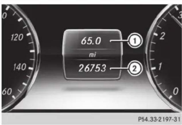 Mercedes-Benz S-Class - Trip menu - 1