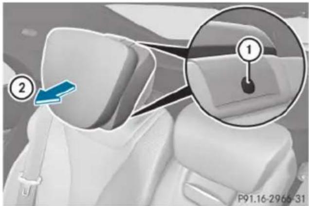 Mercedes-Benz S-Class - Supplementary cushion for luxury head restraints - 1