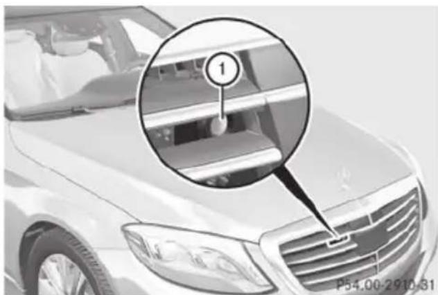 Mercedes-Benz S-Class - Cleaning the camera in the radiator - 1