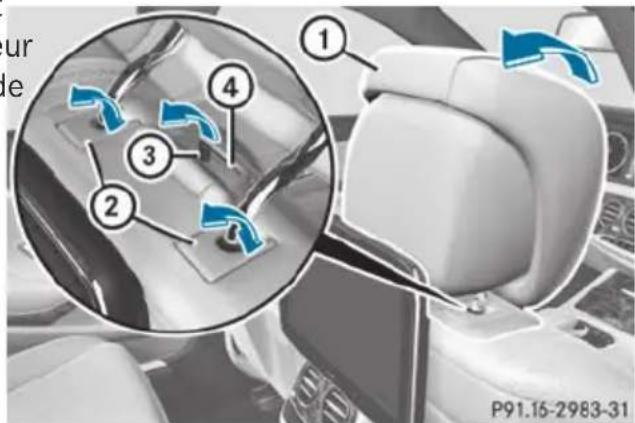 Mercedes-Benz S-Class - ▶ To select the front-passenger seat: - 2