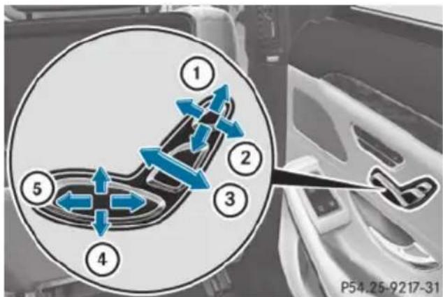 Mercedes-Benz S-Class - Adjusting the rear seat - 1