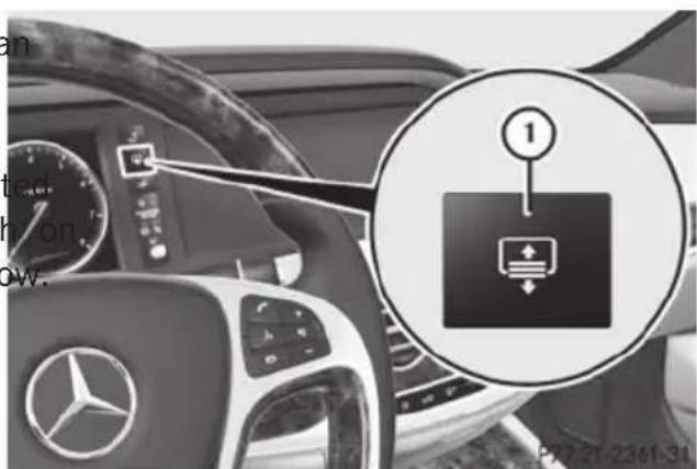 Mercedes-Benz S-Class - Extending/retracting from the driver's seat - 1