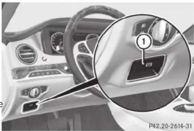 Mercedes-Benz S-Class - Applying/releasing manually - 1