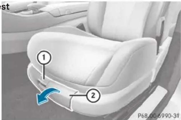 Mercedes-Benz S-Class - Stowage compartment under the armrest - 2