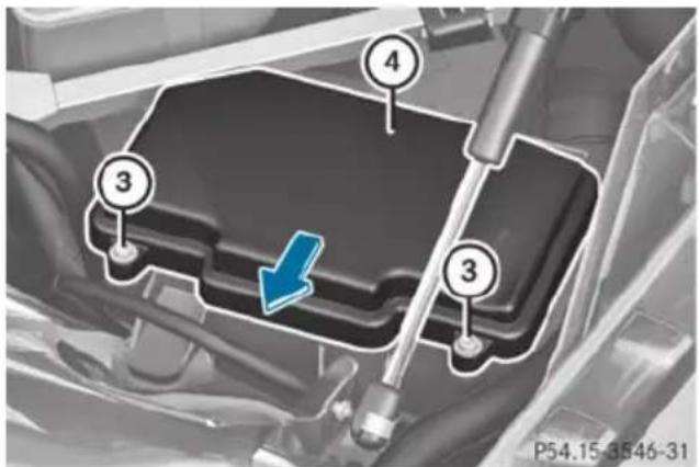 Mercedes-Benz S-Class - Fuse box in the front-passenger footwell - 3