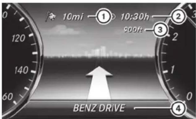 Mercedes-Benz S-Class - Route guidance active - 1