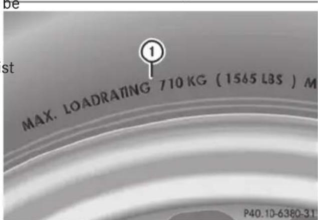 Mercedes-Benz S-Class - Maximum load rating - 1