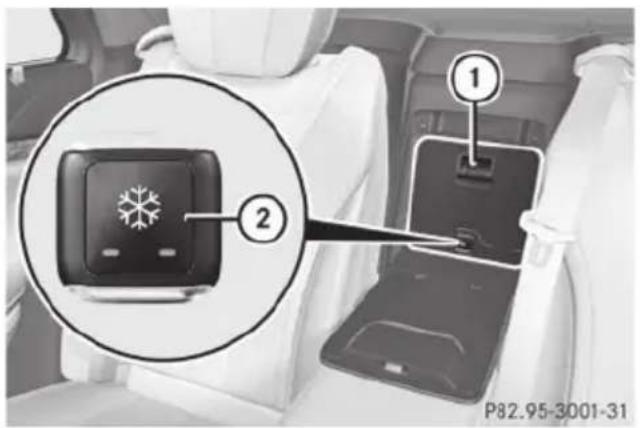 Mercedes-Benz S-Class - Using the coolbox - 2