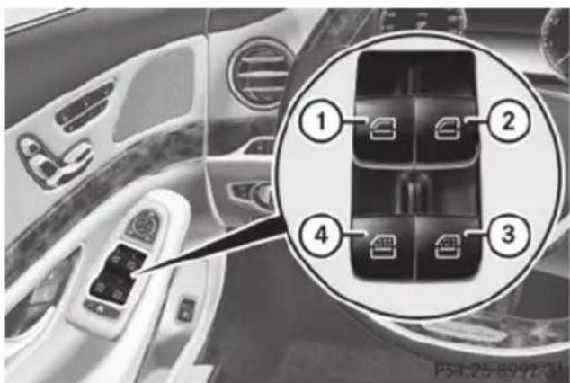 Mercedes-Benz S-Class - Rear side window sunblinds - 1