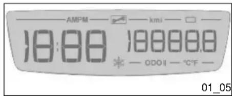 AMPM — km1 — 18:00 18:00:00 * — ODO II — °C F — 01_05