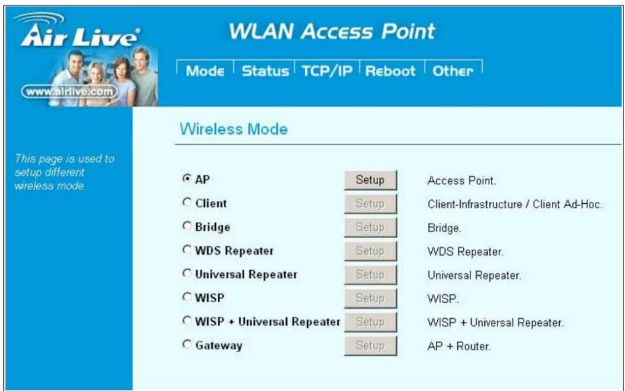 AIRLIVE WL-5460AP v2 - Operation Mode - 1